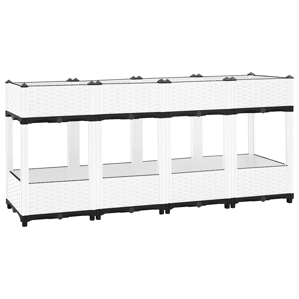 Vidaxl Planter hevet 160x40x71 cm polypropen