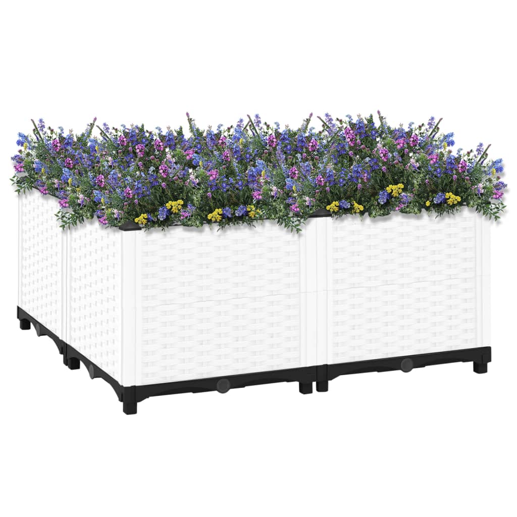 Vidaxl Planter hævede 80x80x38 cm polypropylen