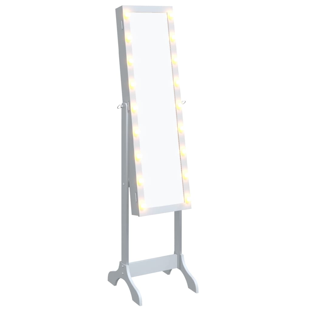 Vidaxl Mirror separado con LED 34x37x146 cm blanco