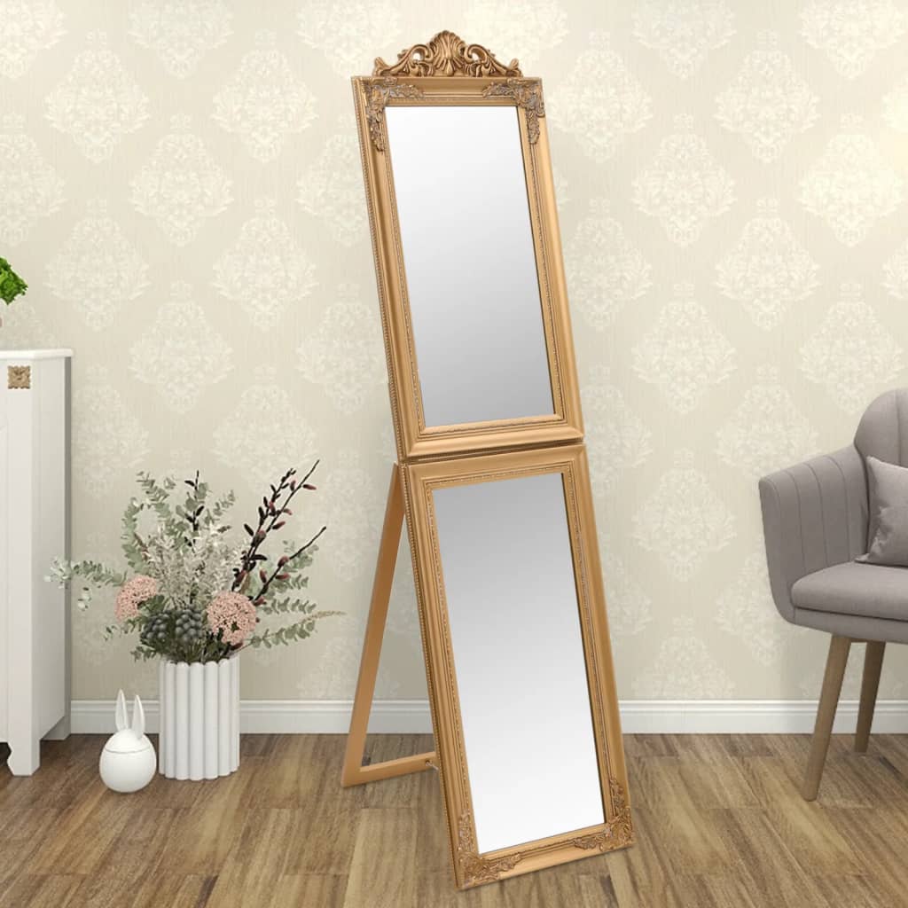 Vidaxl Mirror oddělené 40x160 cm zlaté barvy