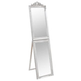 Vidaxl Mirror frittliggende 45x180 cm hvit sølvfarget