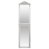 Vidaxl Mirror frittliggende 45x180 cm hvit sølvfarget