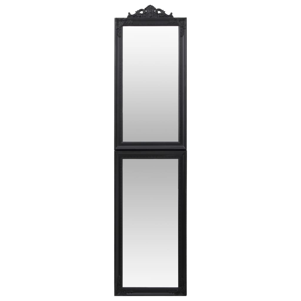 Vidaxl Mirror frittliggende 45x180 cm svart