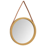 Vidaxl Wall mirror with tire Ø 45 cm Gold colored