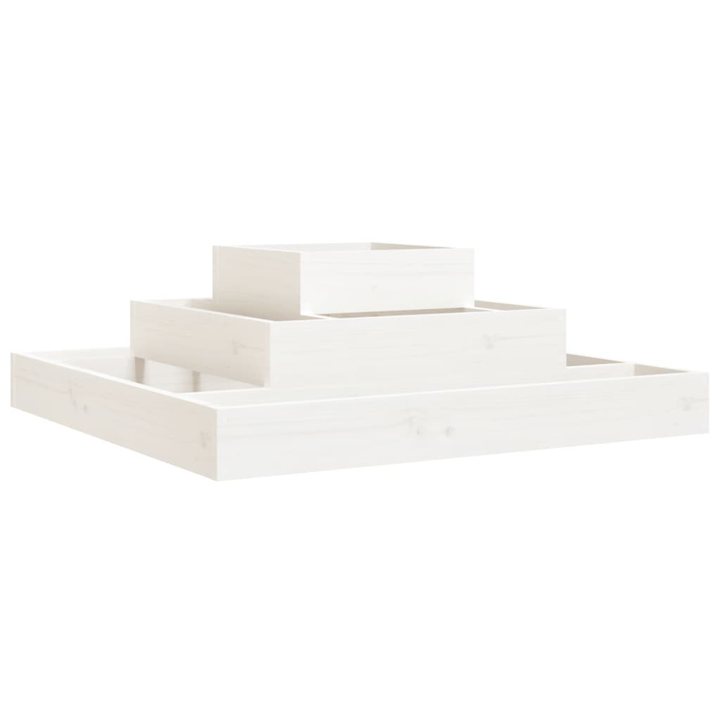 Vidaxl Planning Box 80x80x27 cm Solid Pine White