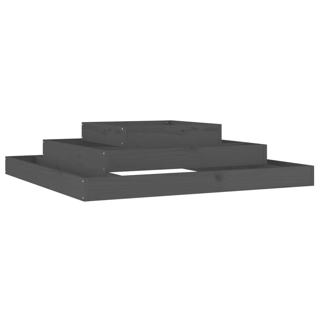 Vidaxl Planning Box 110x110x27 cm Solid Pine Grey