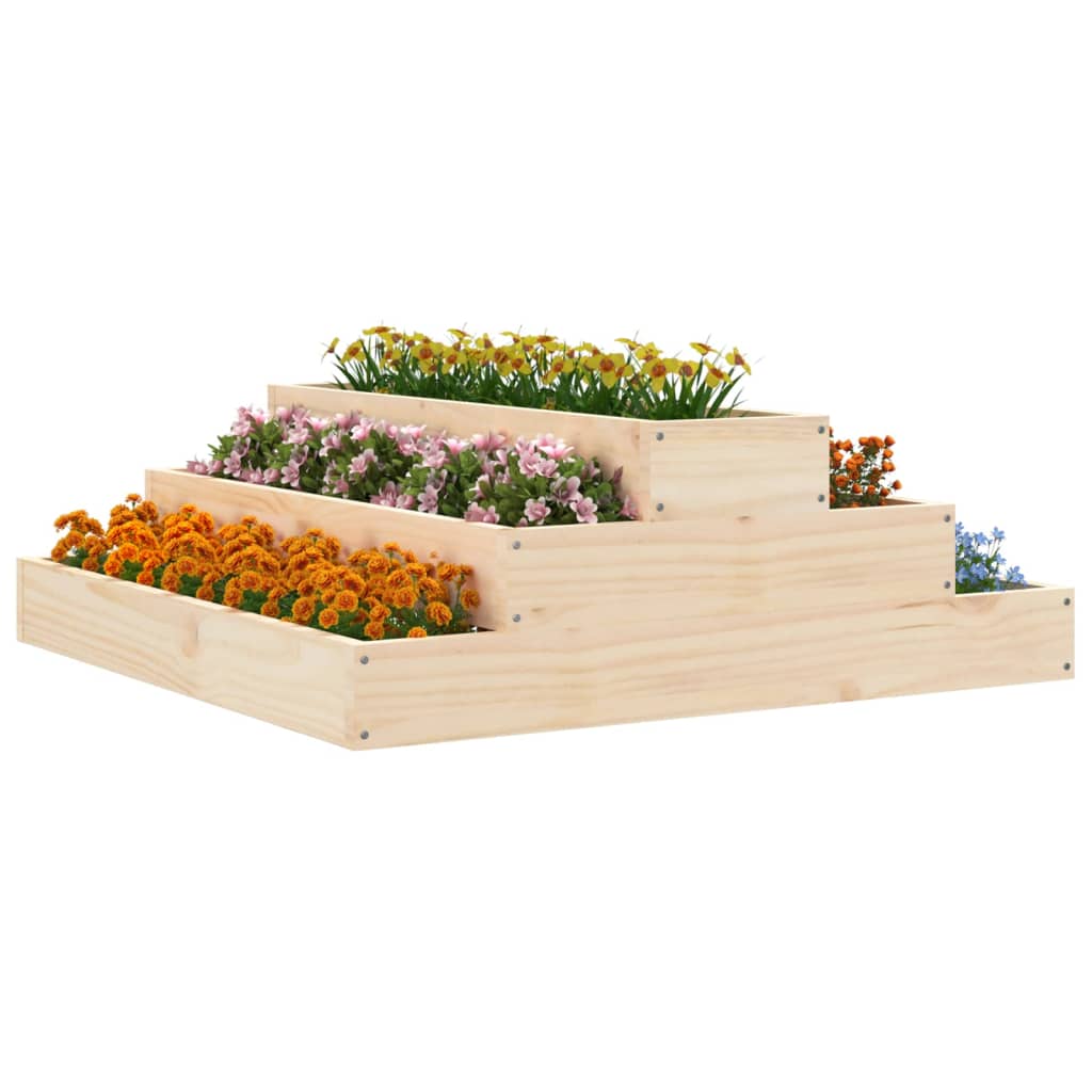 VidaXL Planning box 80x80x27 cm Solid pine