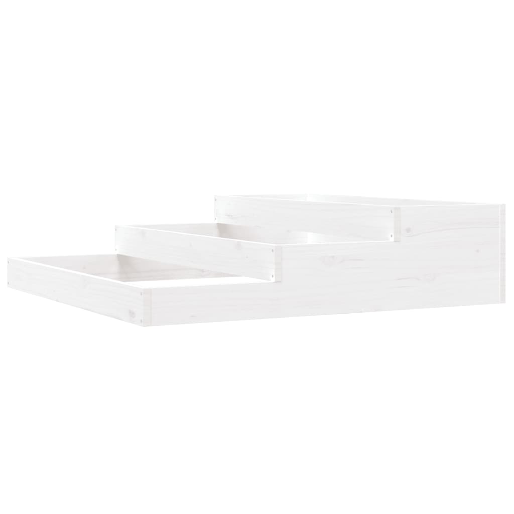 Vidaxl Planning Box 107x107x27 CM Solid Pine White