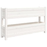 VidaXL Planning box 112x25x66 cm Solid pine white