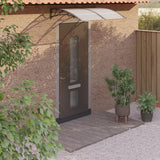 Vidaxl Door Canopy 150x100 cm polycarbonat sort