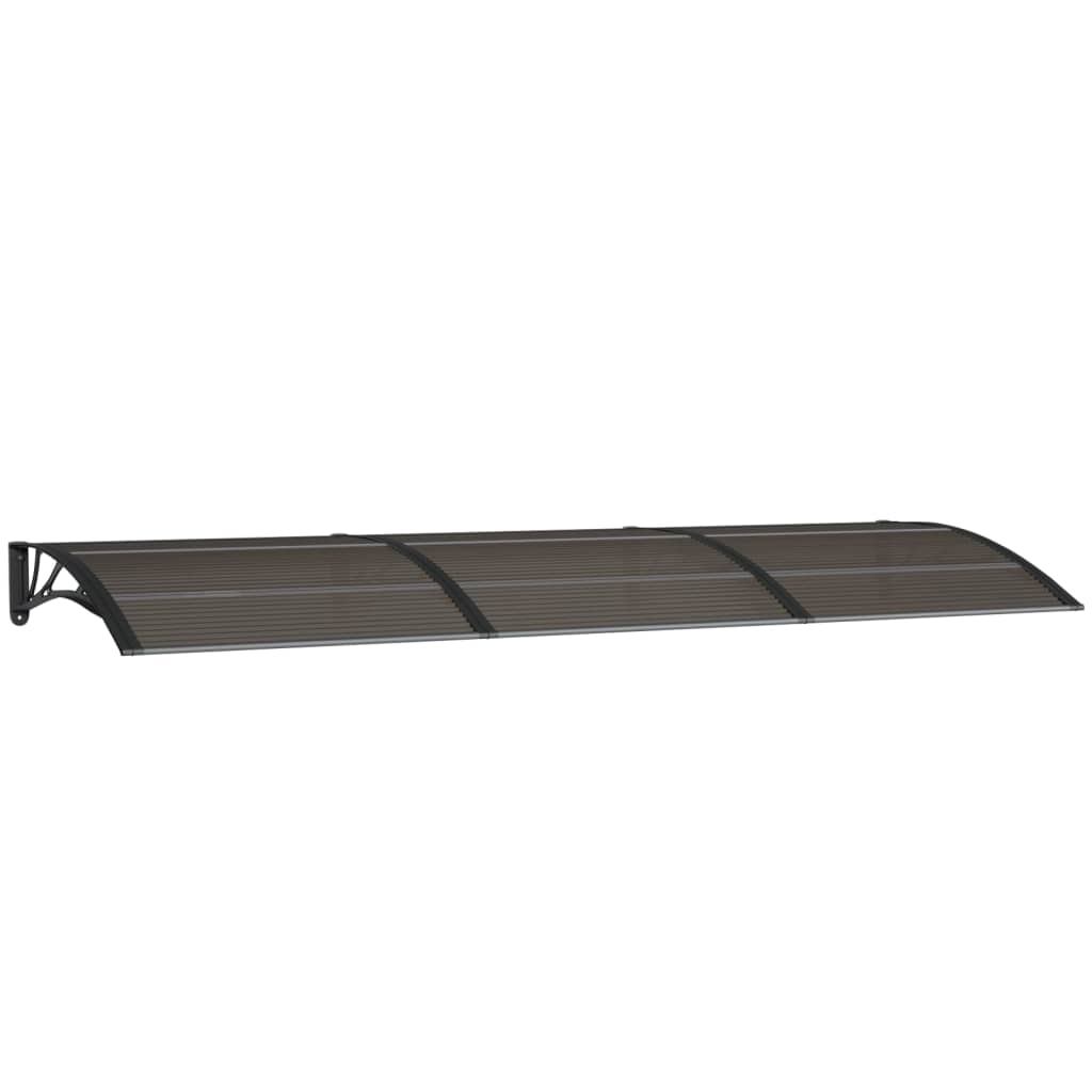 Vidaxl Porte auvent 300x100 cm Polycarbonate noir