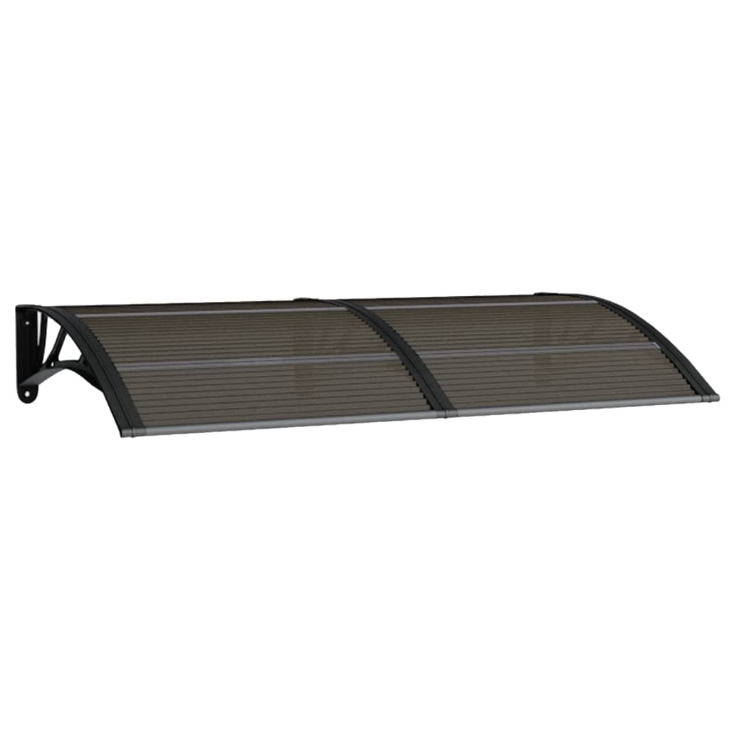 VidaXL Deurluifel 150x75 cm polycarbonaat zwart