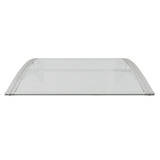 Vidaxl -Tür -Baldachin 80x75 cm Polycarbonat grau und transparent