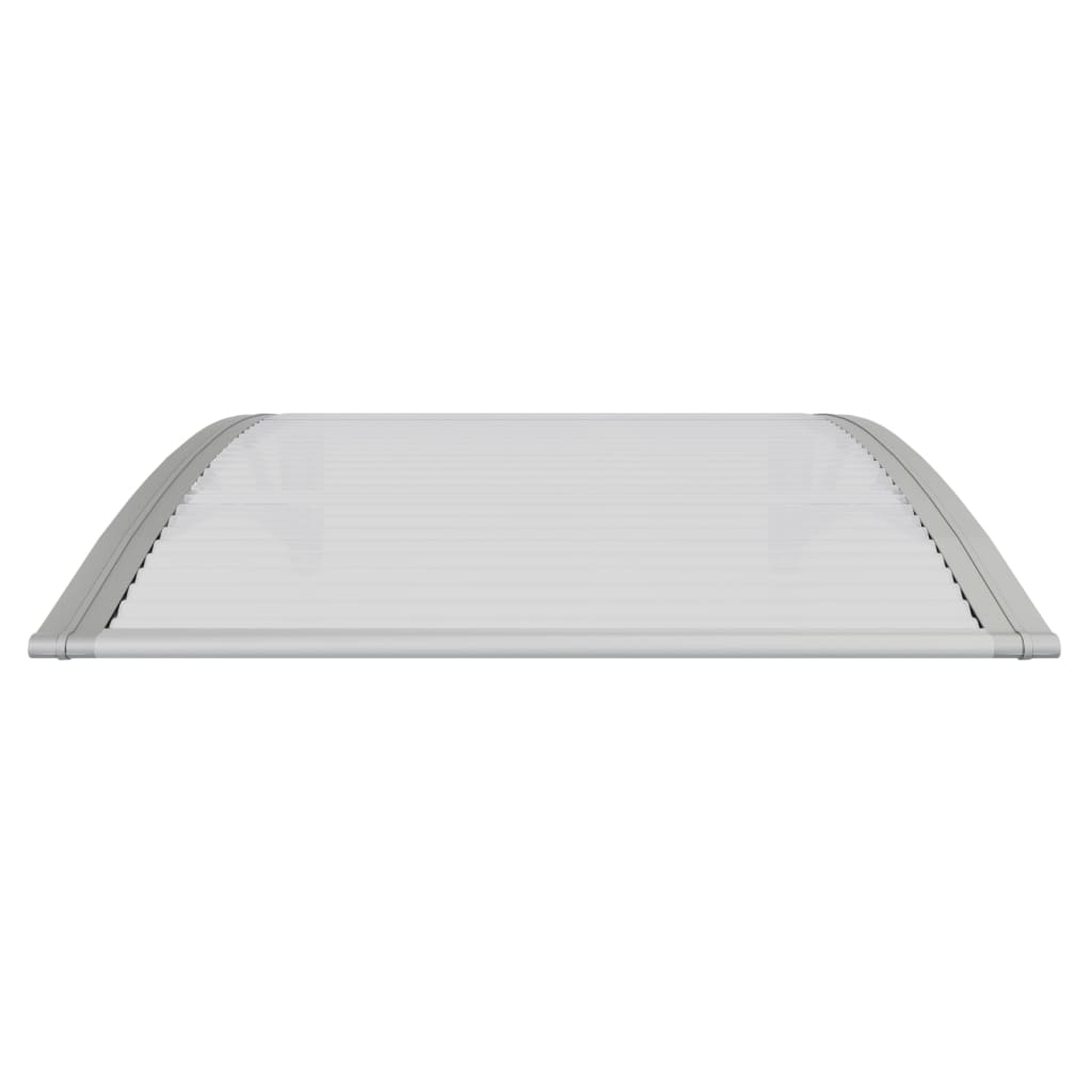 VidaXL Deurluifel 100x75 cm polycarbonaat grijs en transparant