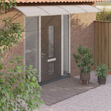 Vidaxl door canopy 350x75 cm polycarbonate gray and transparent