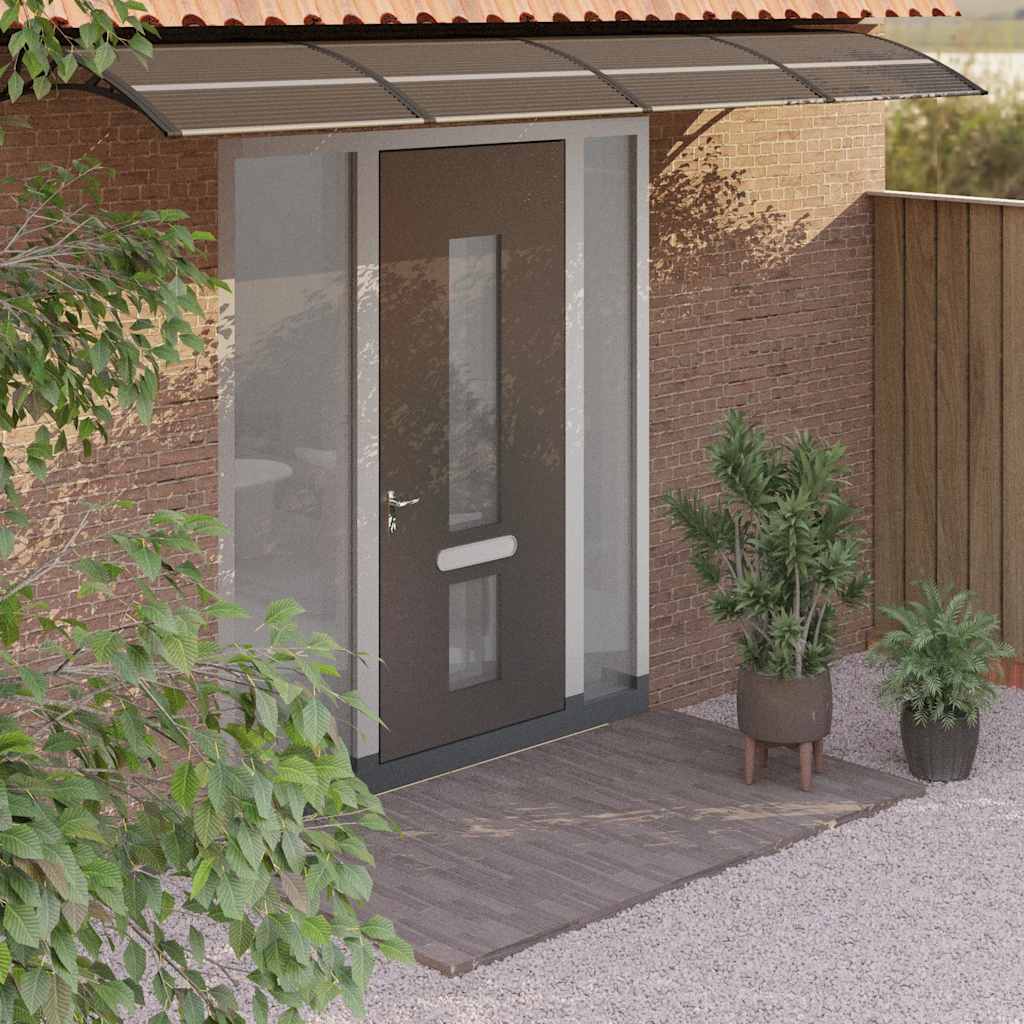 VidaXL door canopy 400x75 cm polycarbonate black