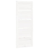 Puerta corredera de Vidaxl 80x1.8x204.5 cm de pino sólido blanco