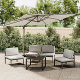 Vidaxl flytende parasol med aluminiumstang 300x300 cm sandhvit