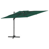 VidaXL Zweefparasol met dubbel dak 300x300 cm groen