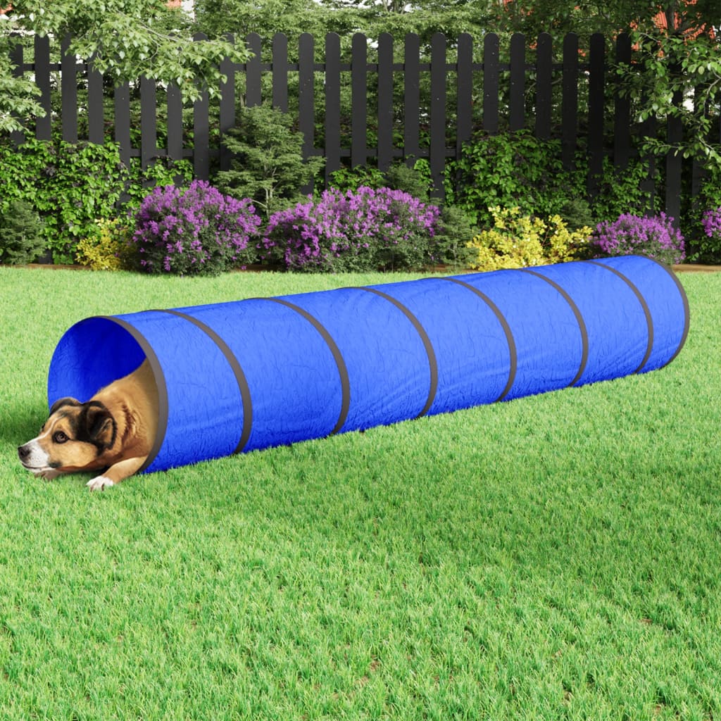 Tunnel de chien vidaxl Ø 50x300 cm en polyester bleu