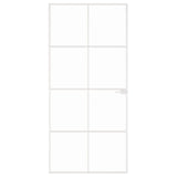 VidaXL inner door 93x201.5 cm hardened glass and aluminum narrow white