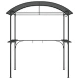 VIDAXL Barbecuepavilion mit Seitenbrettern 220x115x230 cm Stahlanthrazit