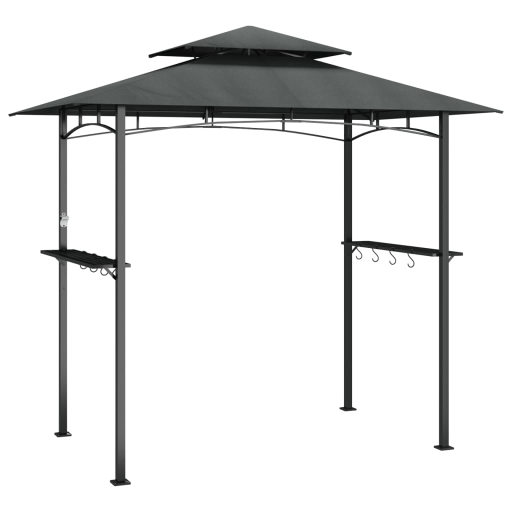 Vidaxl Barbecue Cover 240x150x243 cm en acier de couleur anthracite