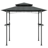 VidaXL Barbecue-overkapping 240x150x243 cm staal antracietkleurig