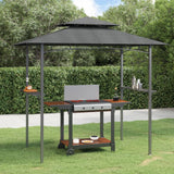 VIDAXL BARBECUE COPERCHIO 240x150x243 cm in acciaio antracite color antracite