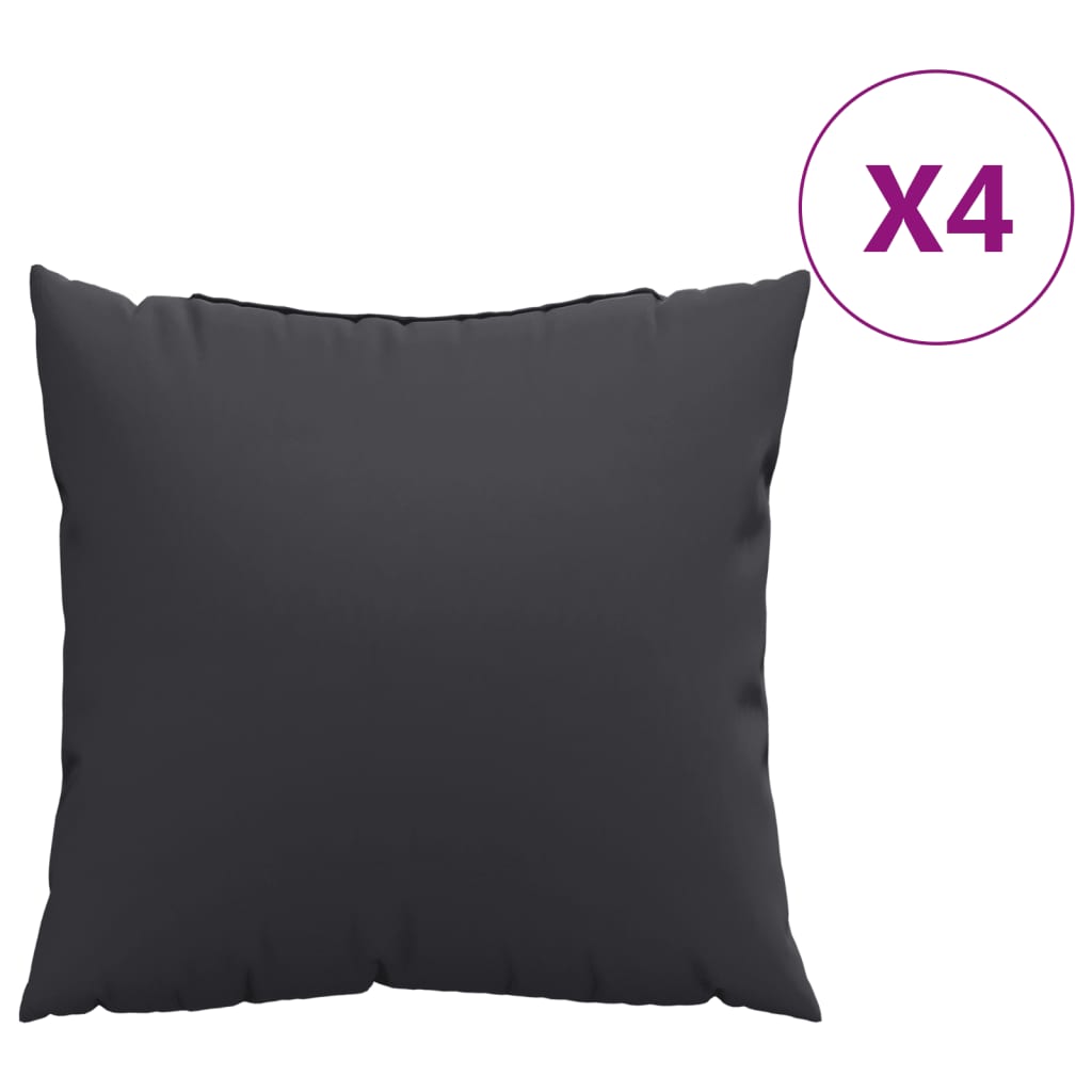 Vidaxl Sofa cushions 4 pcs 40x40 cm Fabric Black