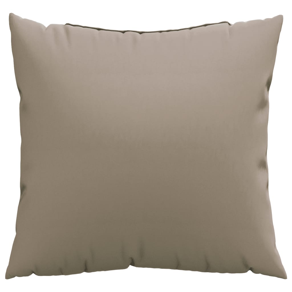 VidaXL Bankkussens 4 st 40x40 cm stof taupe