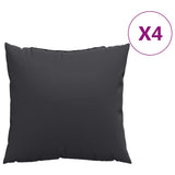 Vidaxl Sofa cushions 4 pcs 50x50 cm Fabric Black