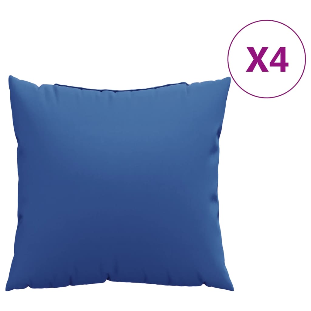 Vidaxl Bank Cushions 4 st 50x50 cm tkanina královská modrá