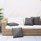 VIDAXL -Sofa -Kissen 4 -Stcs 60x60 cm Stoffanthrazit -geläutet