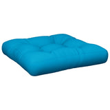 Coussin de palette vidaxl 50x50x12 cm tissu bleu