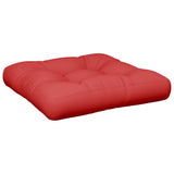 Vidaxl Pallet cushion 50x50x12 cm Fabric red