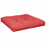 Vidaxl Pallet Cushion 80x80x12 cm de tela roja