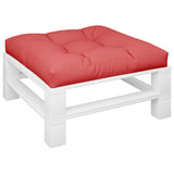 Vidaxl Pallet Cushion 80x80x12 cm de tela roja