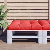 Vidaxl Pallet Cushion 80x80x12 cm de tela roja