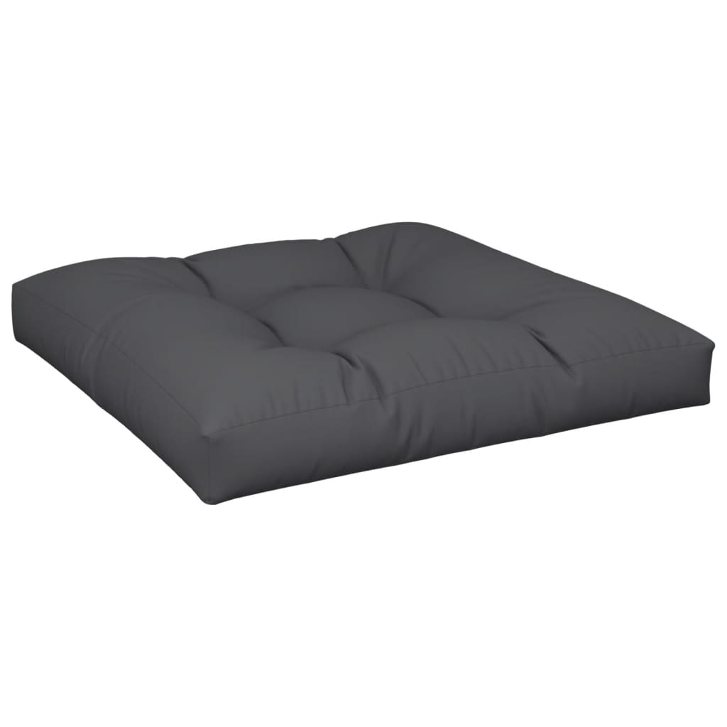 Coussin de palette vidaxl 80x80x12 cm tissu noir