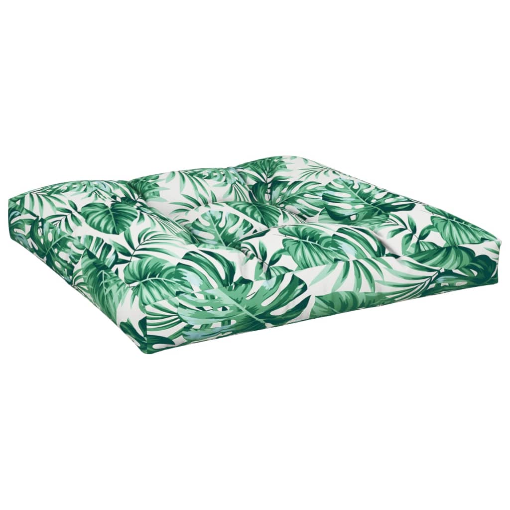 Vidaxl Pallet Cushion Leaf Match 80x80x12 cm Tissu