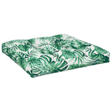 Vidaxl Pallet Cushion Leaf Match 80x80x12 cm Tissu