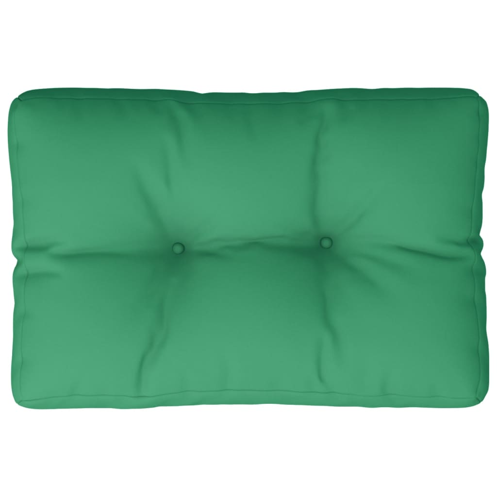 Vidaxl Pallet cushion 50x40x12 cm Fabric green