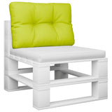 Vidaxl Pallet Cuscino 50x40x12 cm tessuto verde chiaro