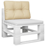 Vidaxl Pallet Cushion 60x40x12 cm de tela beige