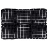 Vidaxl Pallet Cushion Window Match 60x40x12 cm tissu noir