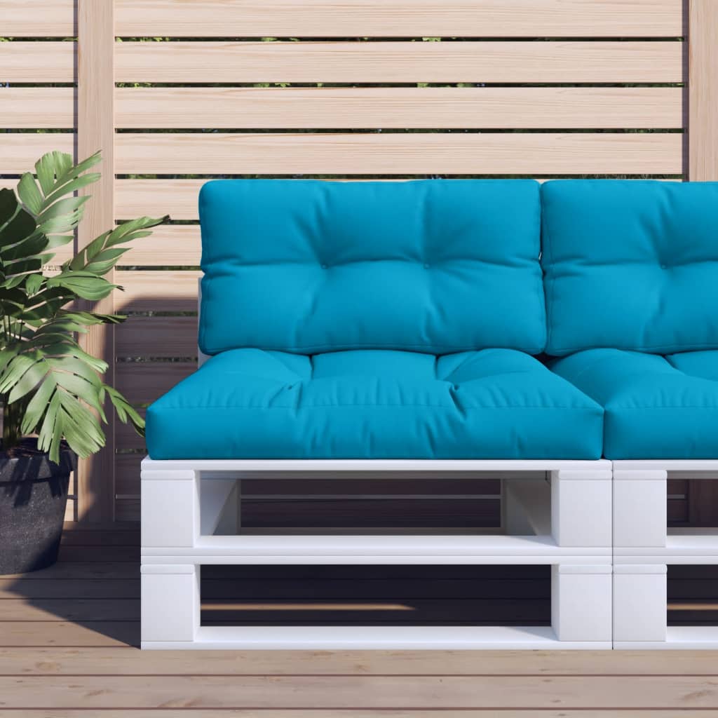 Vidaxl Pallet Cushion 80x40x12 CM tela azul claro