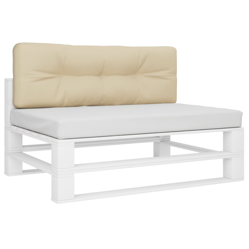 Vidaxl Palle Pushion 120x40x12 cm stof beige