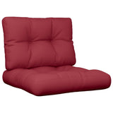 Vidaxl Cushions 2 st de tela rojo