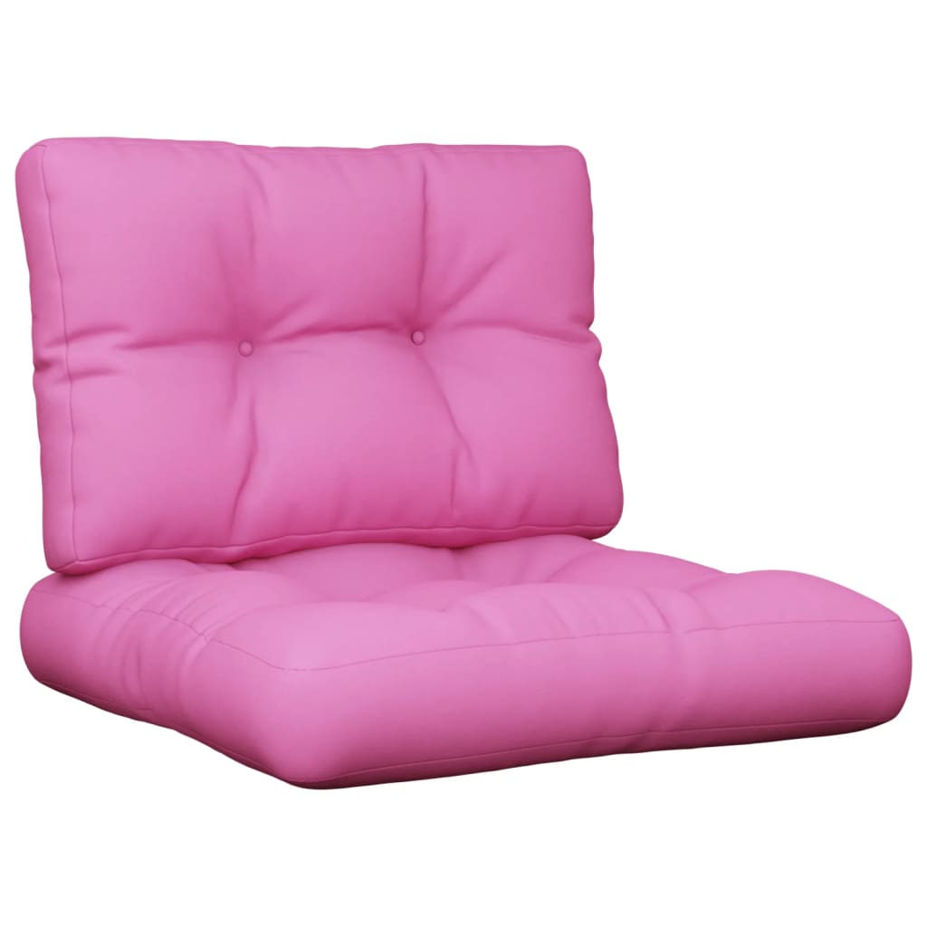 Vidaxl pallputer 2 st stoff rosa